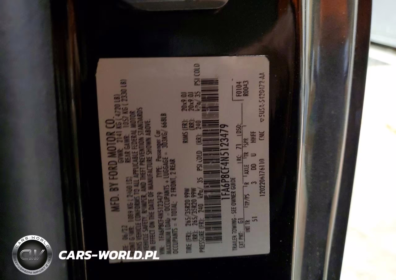 2022 Ford Mustang Gt VIN:1FA6P8CF4N5123479 - 12