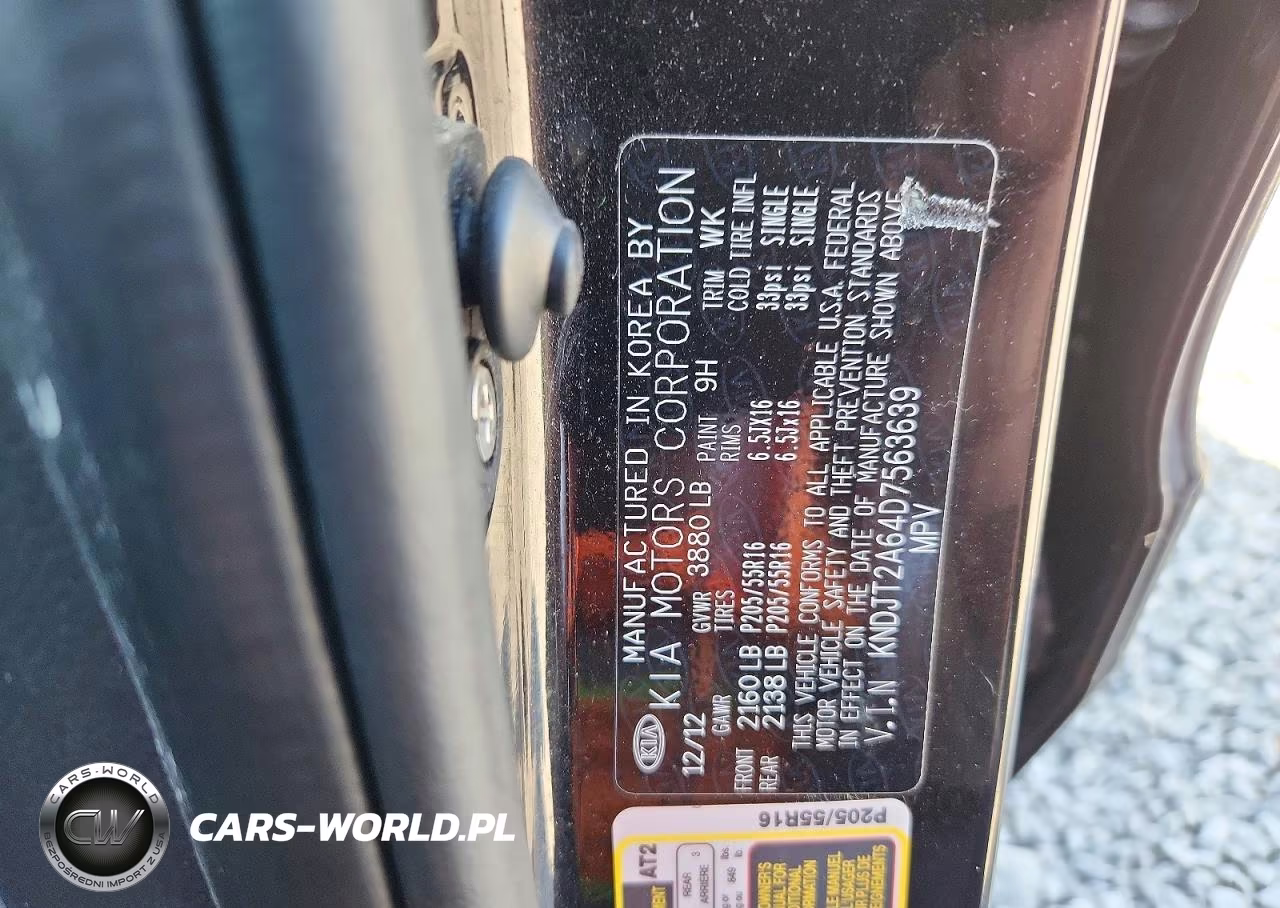 2013 Kia Soul + VIN:KNDJT2A64D7563639 - 13