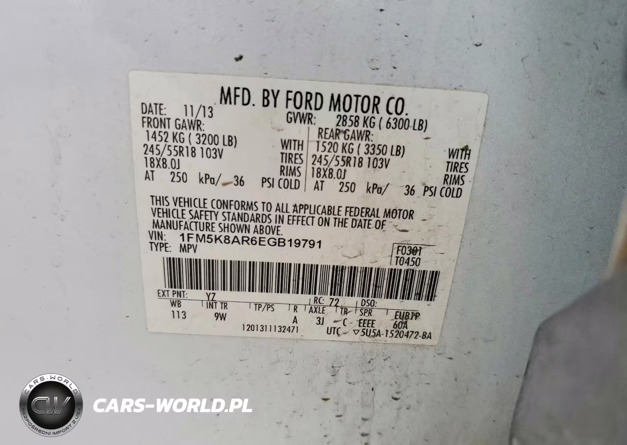 2014 Ford Explorer VIN:1FM5K8AR6EGB19791 - 13