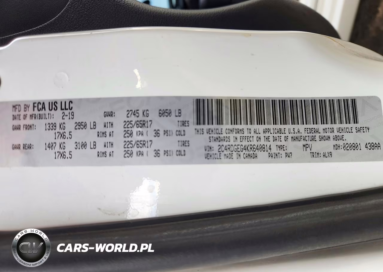 2019 Dodge Grand Caravan Gt VIN:2C4RDGEG4KR640814 - 13