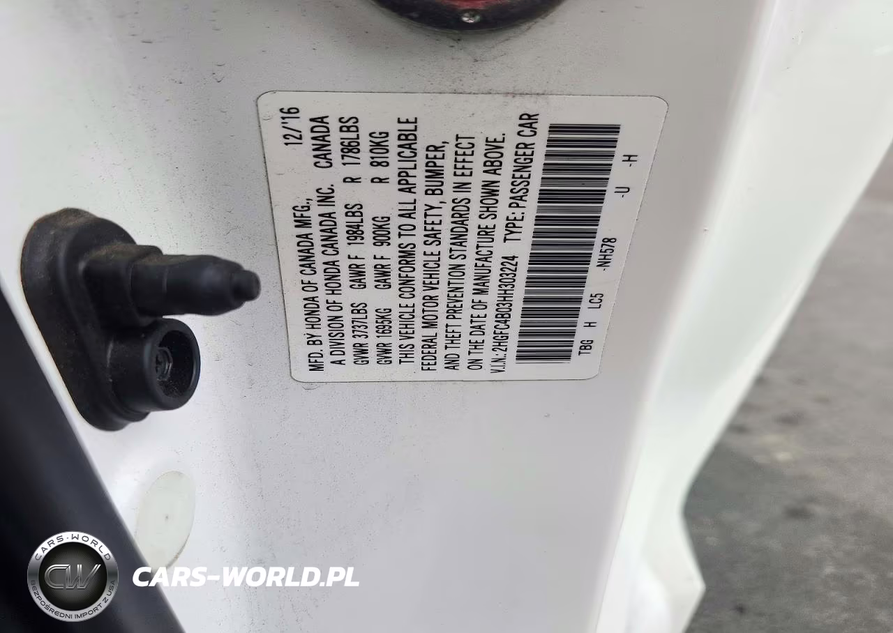 2017 Honda Civic Lx VIN:2HGFC4B03HH303224 - 12