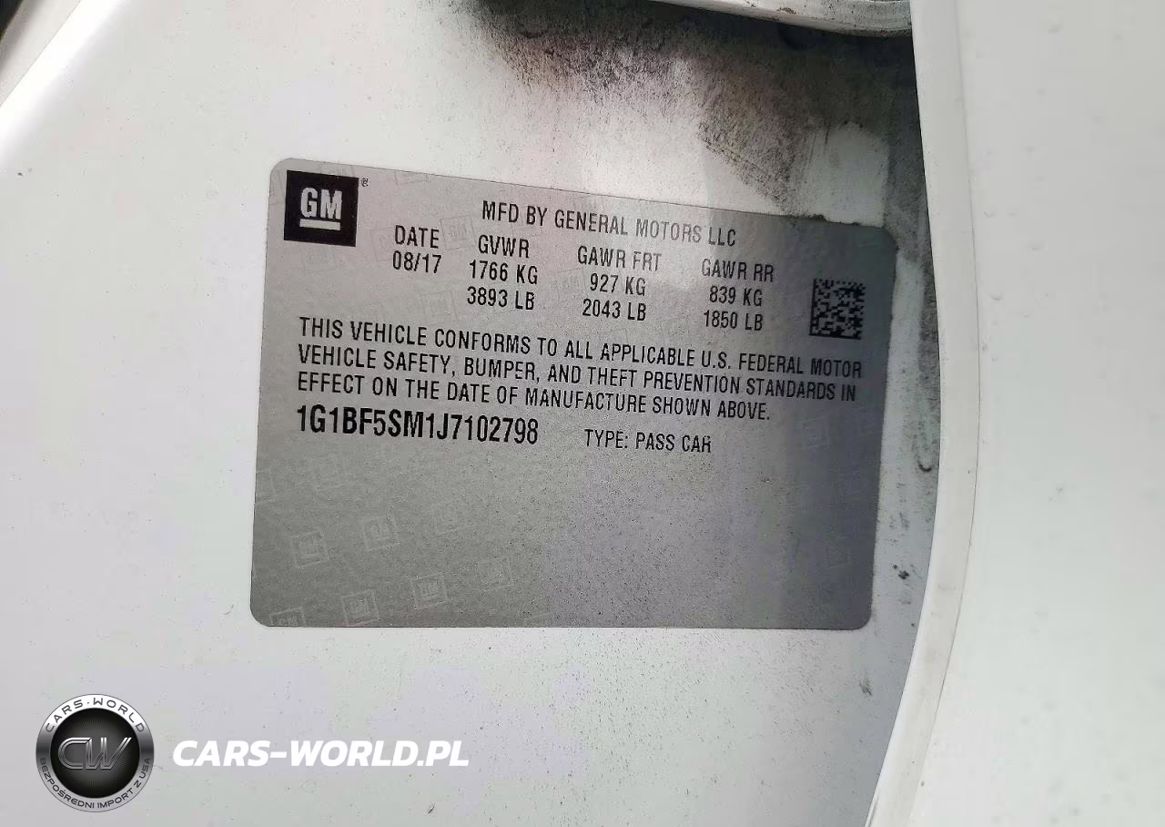 2018 Chevrolet Cruze Premier VIN:1G1BF5SM1J7102798 - 12