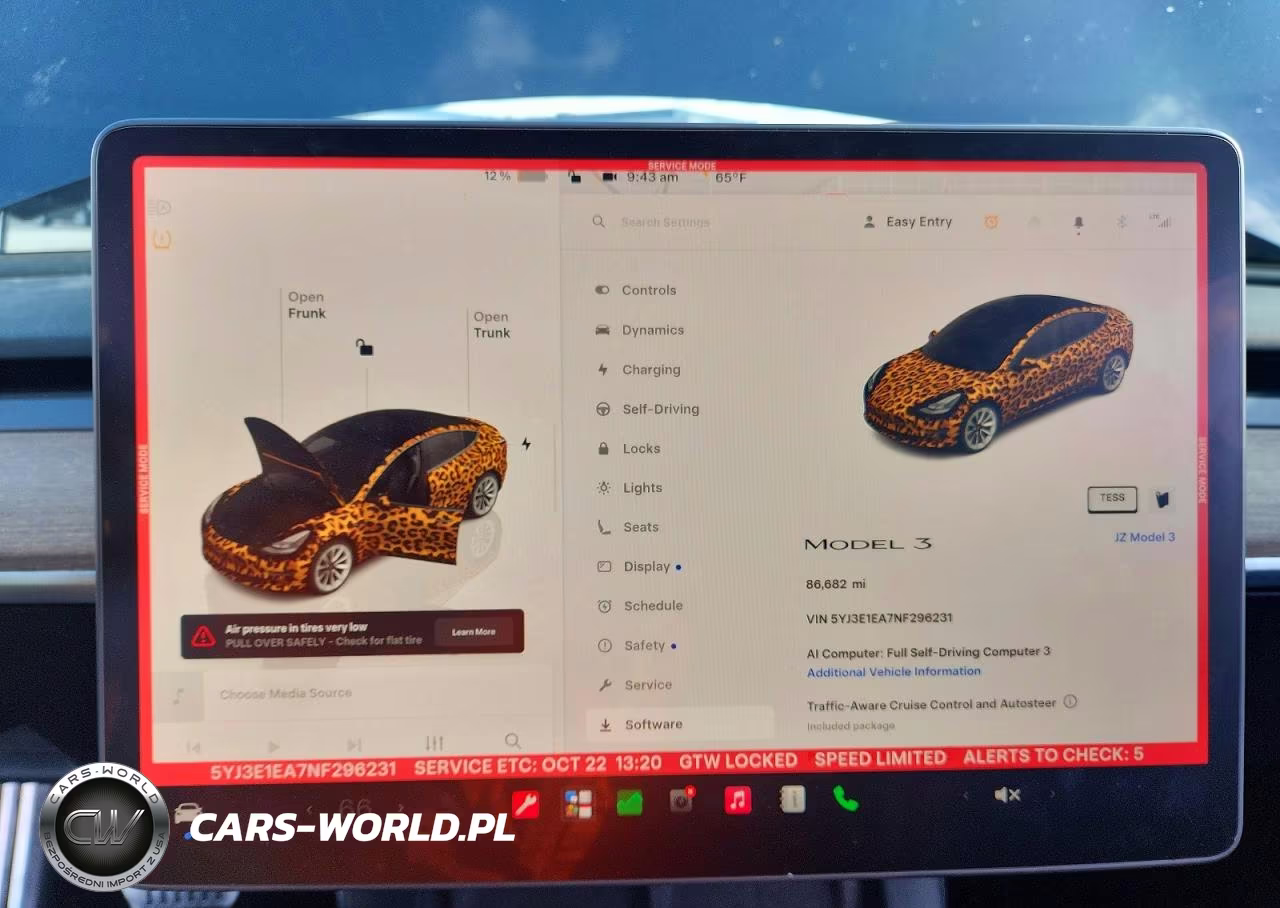 2022 Tesla Model 3 VIN:5YJ3E1EA7NF296231 - 9