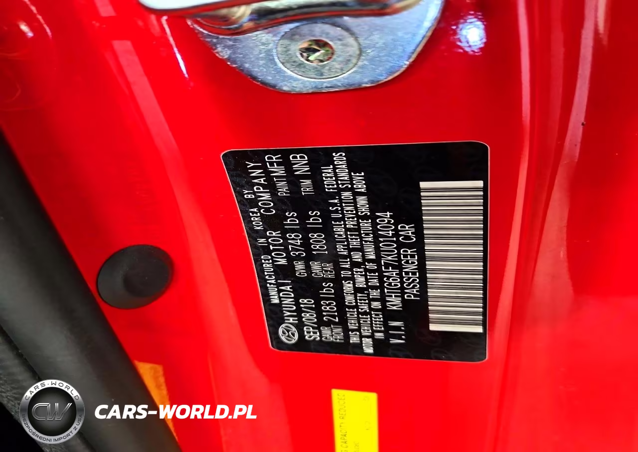 2019 Hyundai Veloster 2.0L Premium VIN:KMHTG6AF7KU014094 - 12