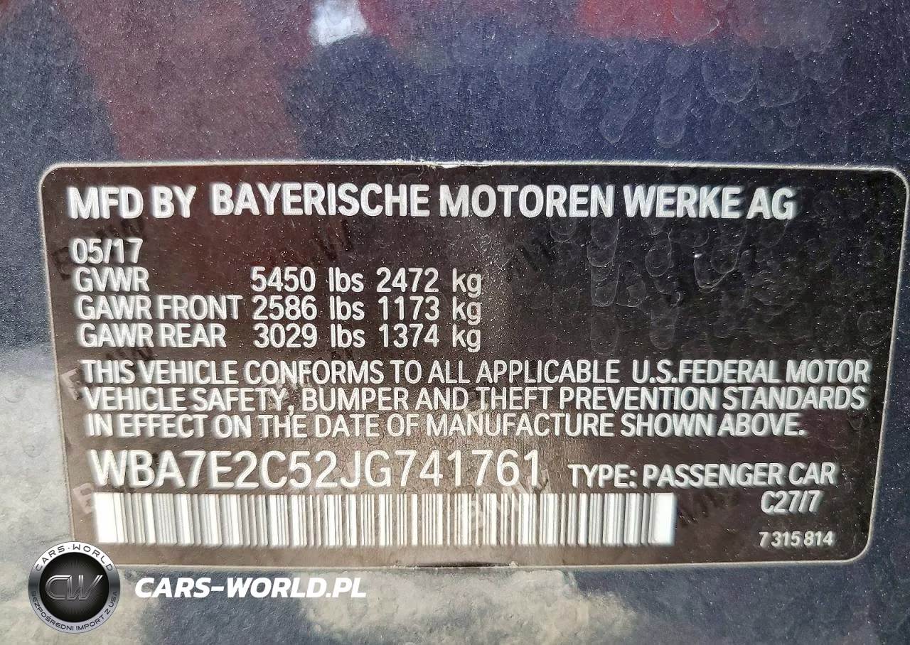 2018 BMW 740 I VIN:WBA7E2C52JG741761 - 12