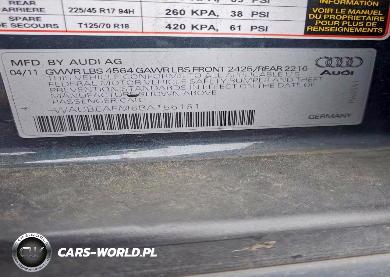 2011 Audi A3 Premium VIN:WAUBEAFM6BA156161 - 13