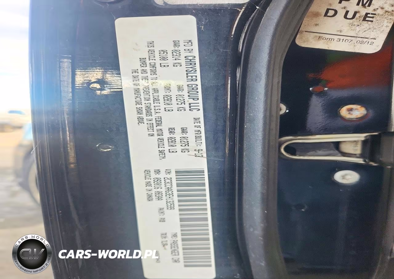 2014 Chrysler 300 VIN:2C3CCAAG3EH132599 - 12