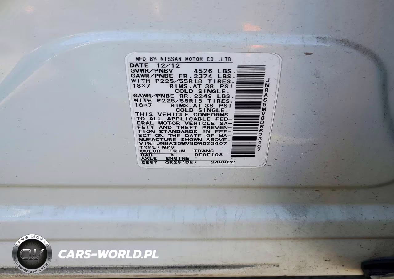 2013 Nissan Rogue S VIN:JN8AS5MV8DW623407 - 12