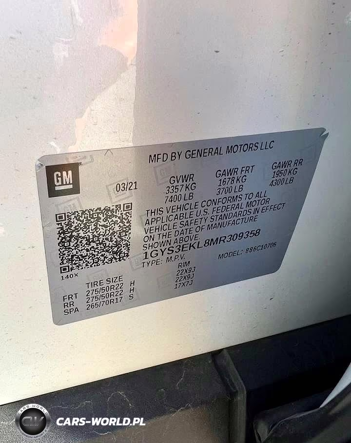 2021 Cadillac Escalade Sport VIN:1GYS3EKL8MR309358 - 10