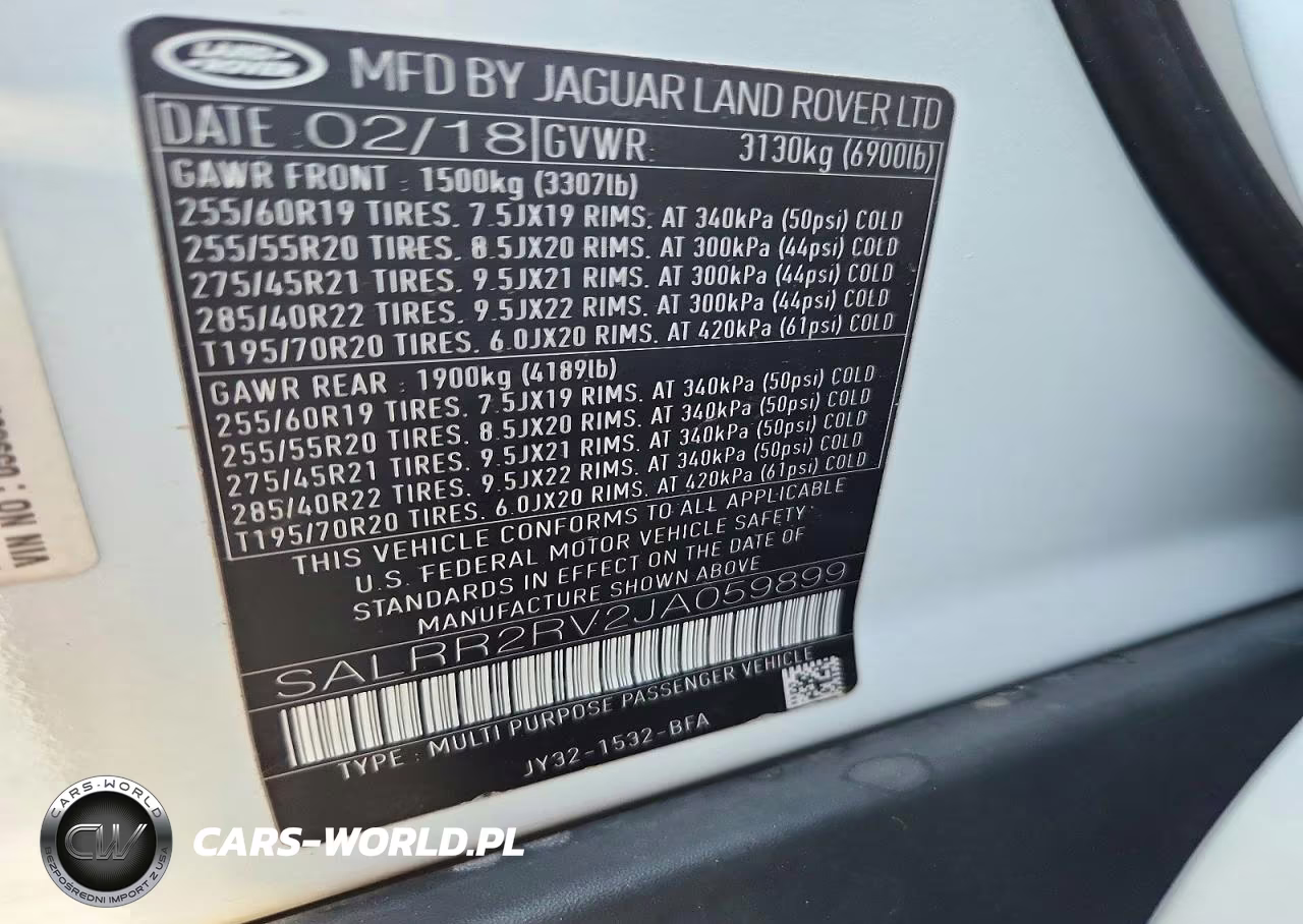 2018 Land Rover Discovery Hse VIN:SALRR2RV2JA059899 - 13