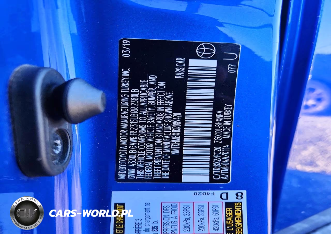 2019 Toyota C-Hr Le VIN:NMTKHMBX1KR089420 - 12