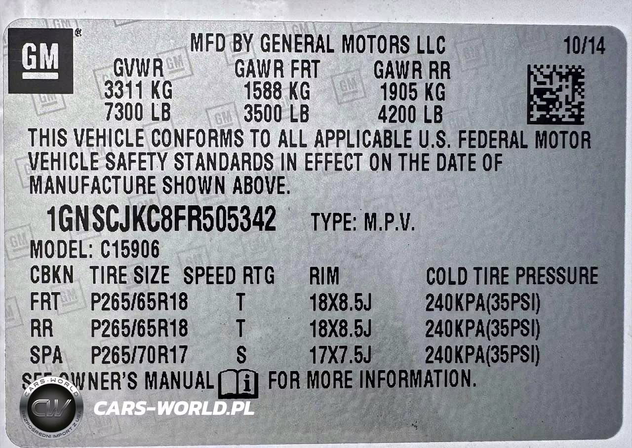 2015 Chevrolet Suburban C1500 Lt VIN:1GNSCJKC8FR505342 - 15