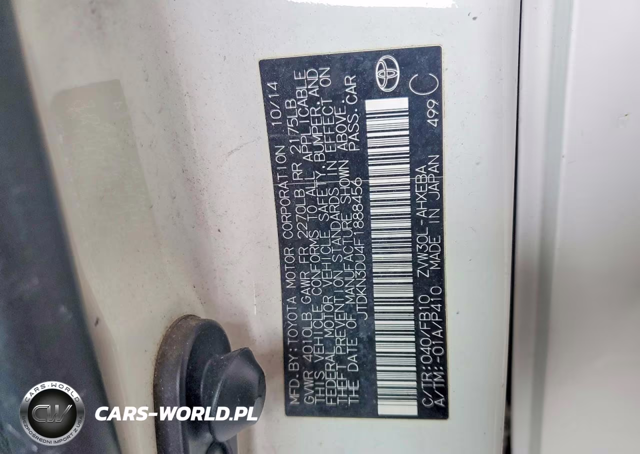 2015 Toyota Prius VIN:JTDKN3DU4F1888456 - 12