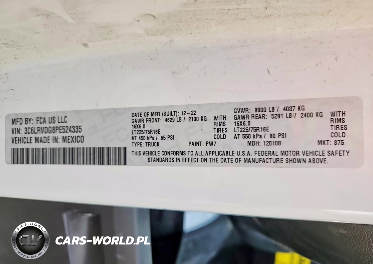 2023 Ram Promaster 2500 Delivery Van VIN:3C6LRVDG8PE524335 - 14