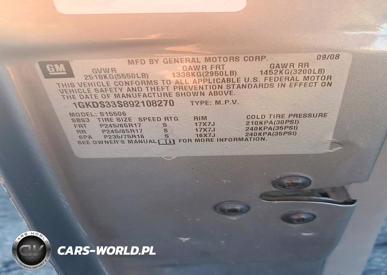 2009 GMC Envoy Sle VIN:1GKDS33S892108270 - 13