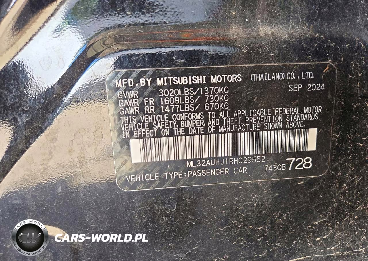 2024 Mitsubishi Mirage Es VIN:ML32AUHJ1RH029552 - 13