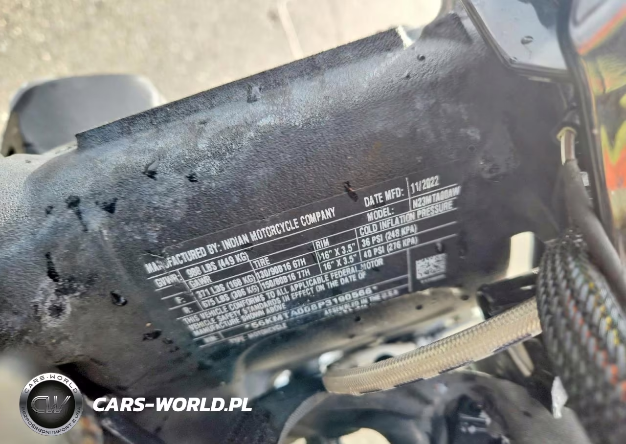 2023 Indian Motorcycle Co. Scout Bobber Abs VIN:56KMTA008P3190566 - 8