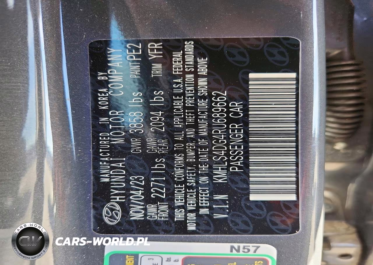 2024 Hyundai Elantra Sel VIN:KMHLS4DG4RU689662 - 12
