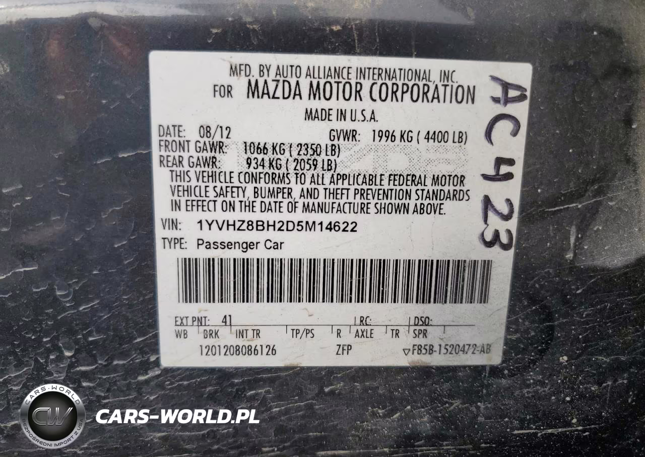 2013 Mazda 6 Sport VIN:1YVHZ8BH2D5M14622 - 12