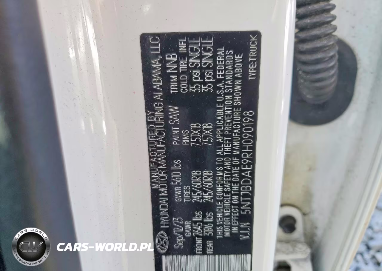 2024 Hyundai Santa Cruz Sel VIN:5NTJBDAE9RH090198 - 12