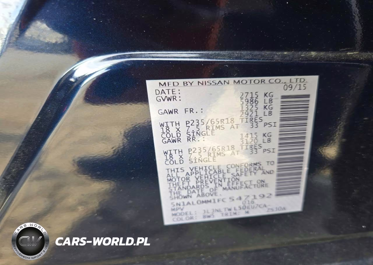 2015 Infiniti Qx60 Base VIN:5N1AL0MM1FC547192 - 12