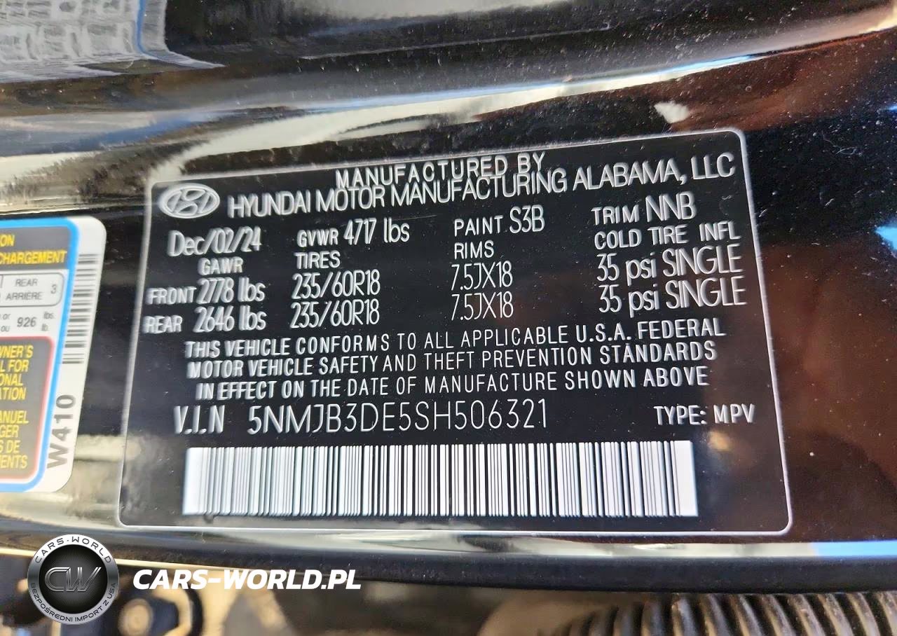 2025 Hyundai Tucson Sel VIN:5NMJB3DE5SH506321 - 14