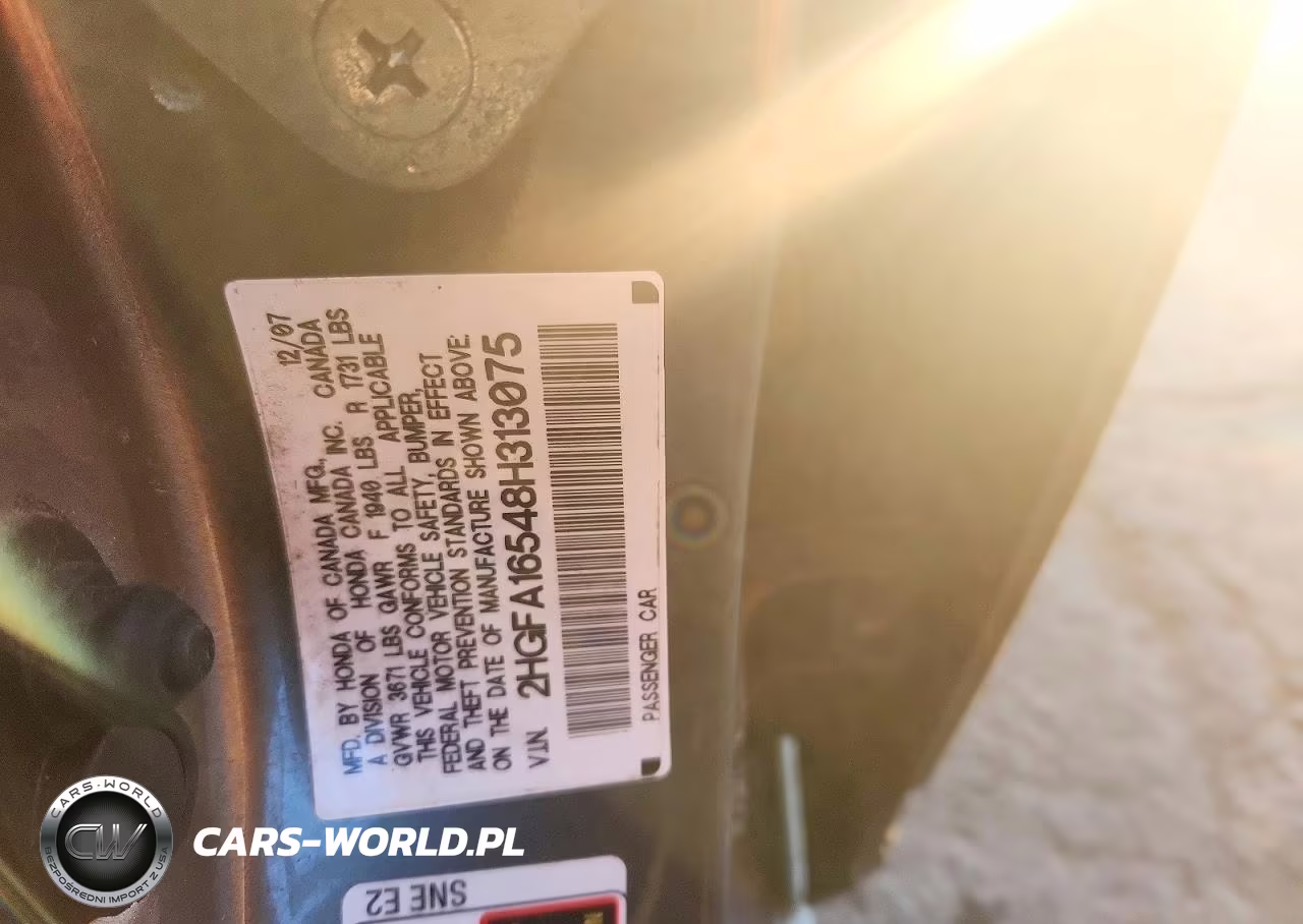 2008 Honda Civic Lx VIN:2HGFA16548H313075 - 13