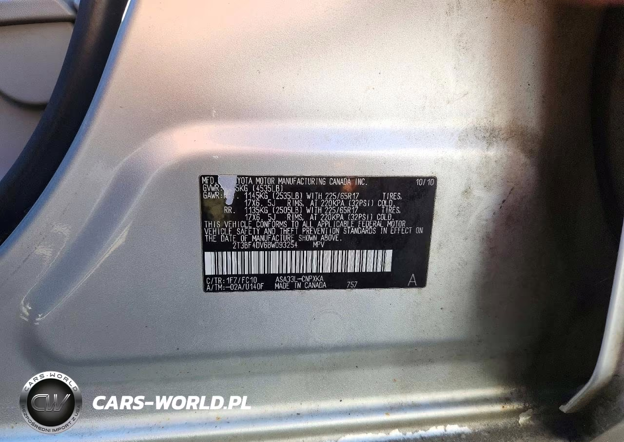 2011 Toyota Rav4 Base VIN:2T3BF4DV6BW093254 - 13