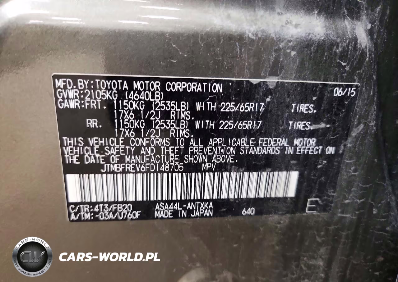 2015 Toyota Rav4 Le VIN:JTMBFREV6FD148705 - 13
