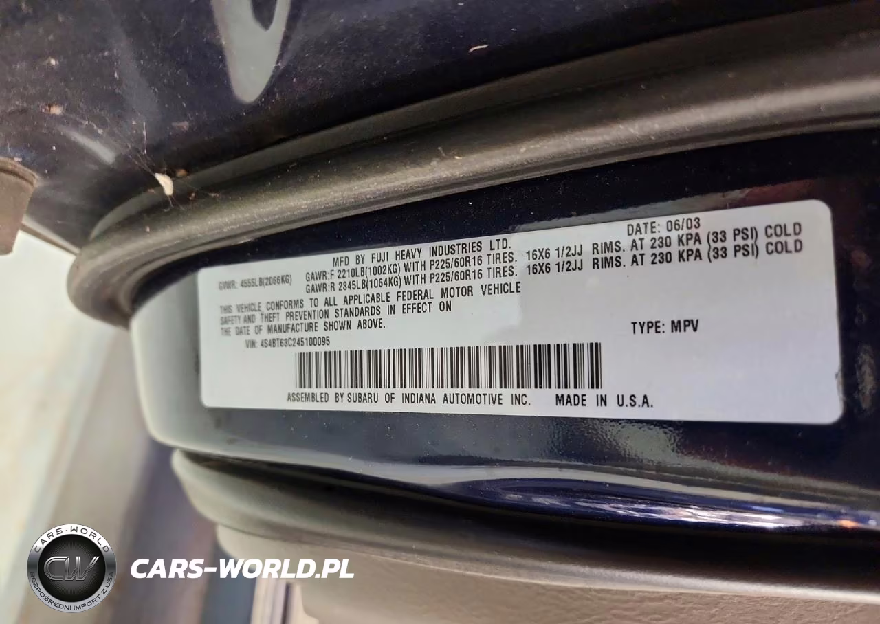 2004 Subaru Baja Turbo VIN:4S4BT63C245100095 - 12