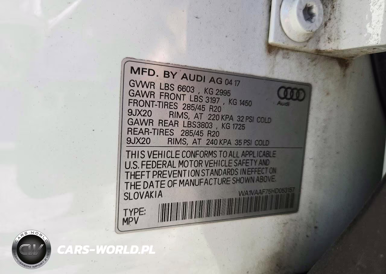 2017 Audi Q7 Prestige VIN:WA1VAAF75HD053157 - 13