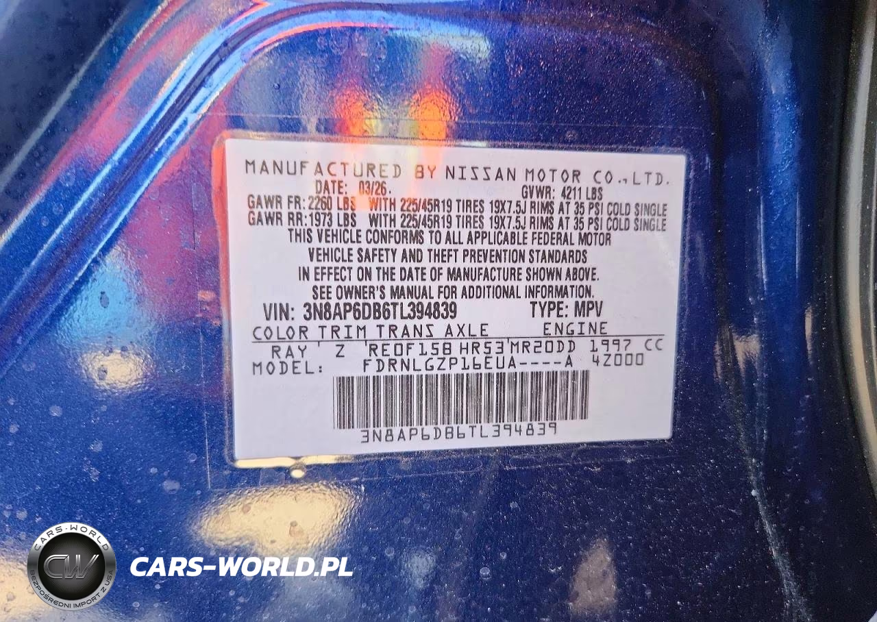 2026 Nissan Kicks Sr VIN:3N8AP6DB6TL394839 - 14