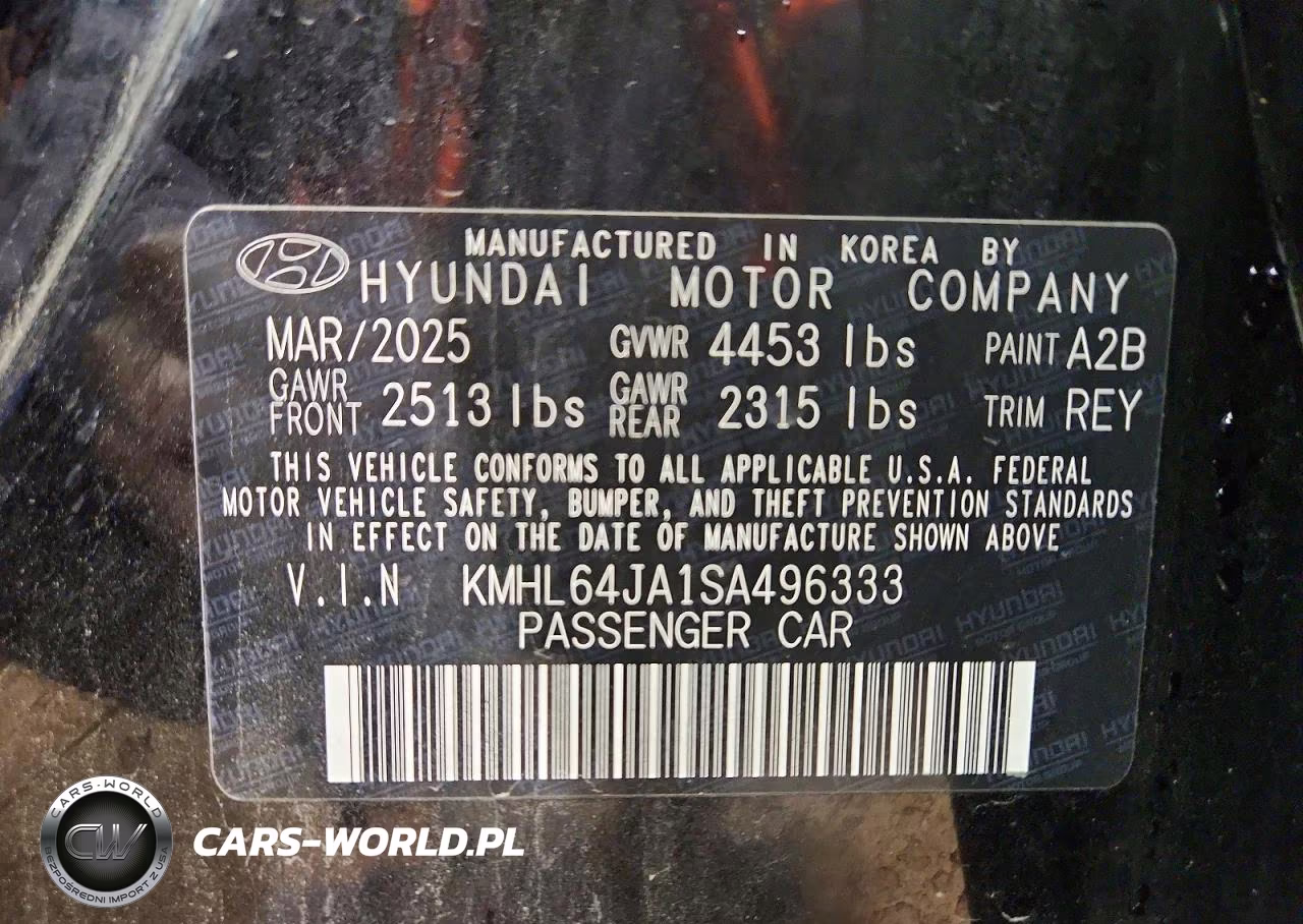 2025 Hyundai Sonata Sel VIN:KMHL64JA1SA496333 - 12