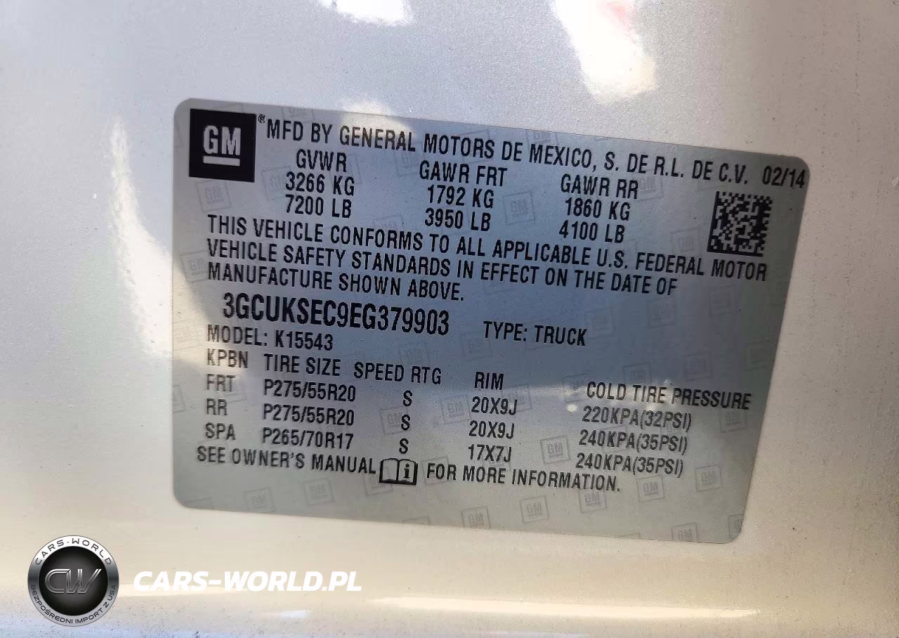 2014 Chevrolet Silverado K1500 Ltz VIN:3GCUKSEC9EG379903 - 12