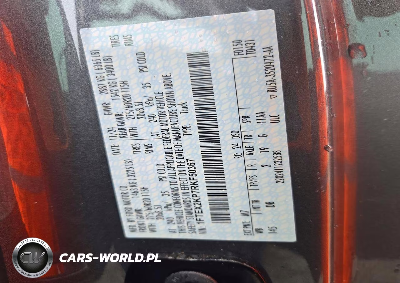 2024 Ford F150 Stx VIN:1FTEX2KP7RKF50367 - 12