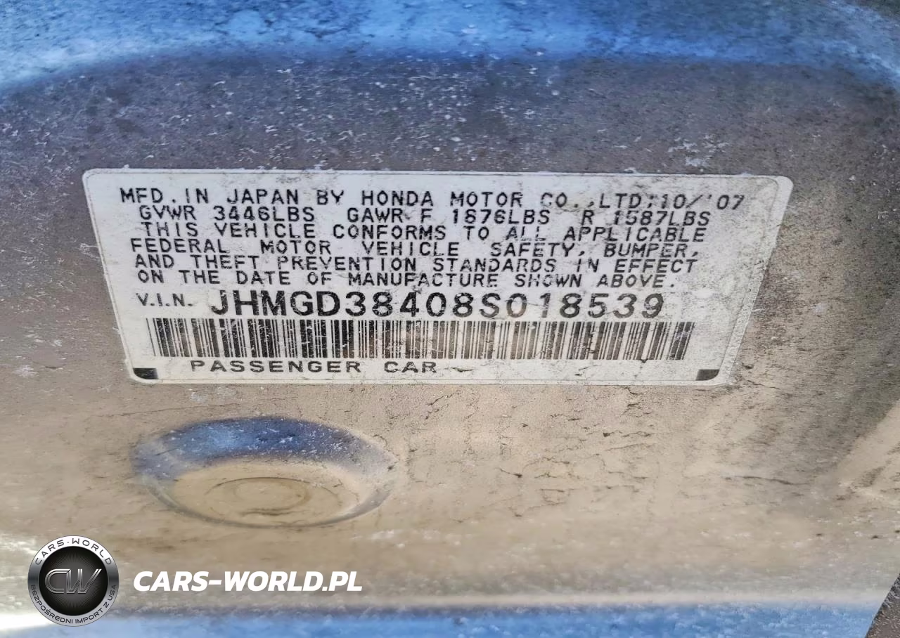 2008 Honda Fit VIN:JHMGD38408S018539 - 13
