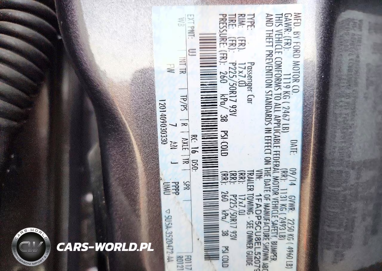 2014 Ford C-Max Premium VIN:1FADP5CU8EL520791 - 12