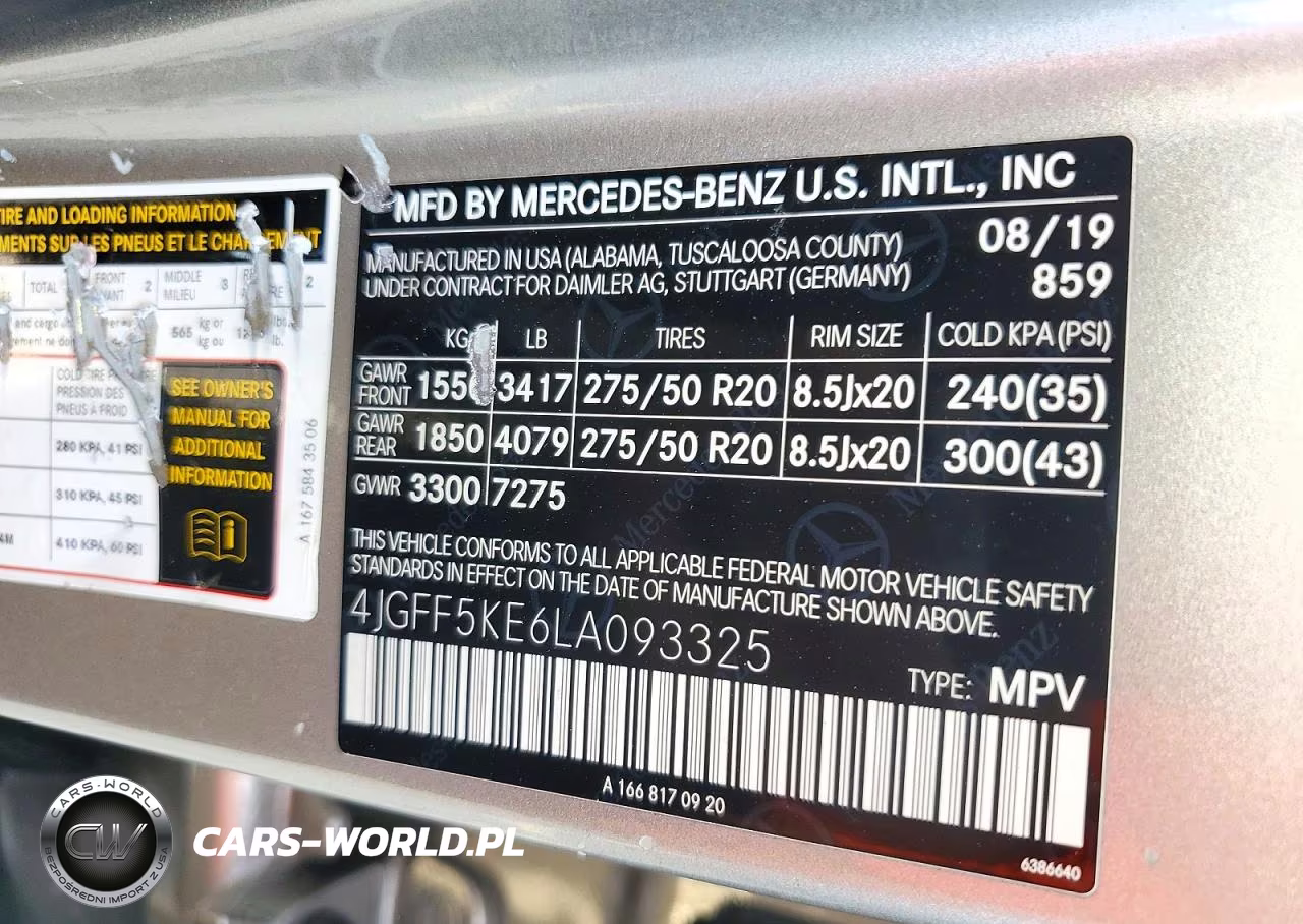 2020 Mercedes-Benz Gls 450 4Matic VIN:4JGFF5KE6LA093325 - 13