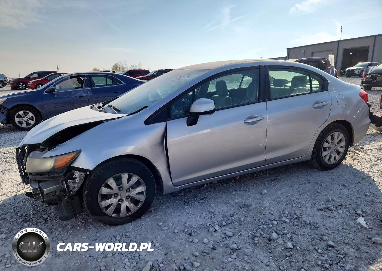2012 Honda Civic Lx VIN:19XFB2F58CE011925 - 1