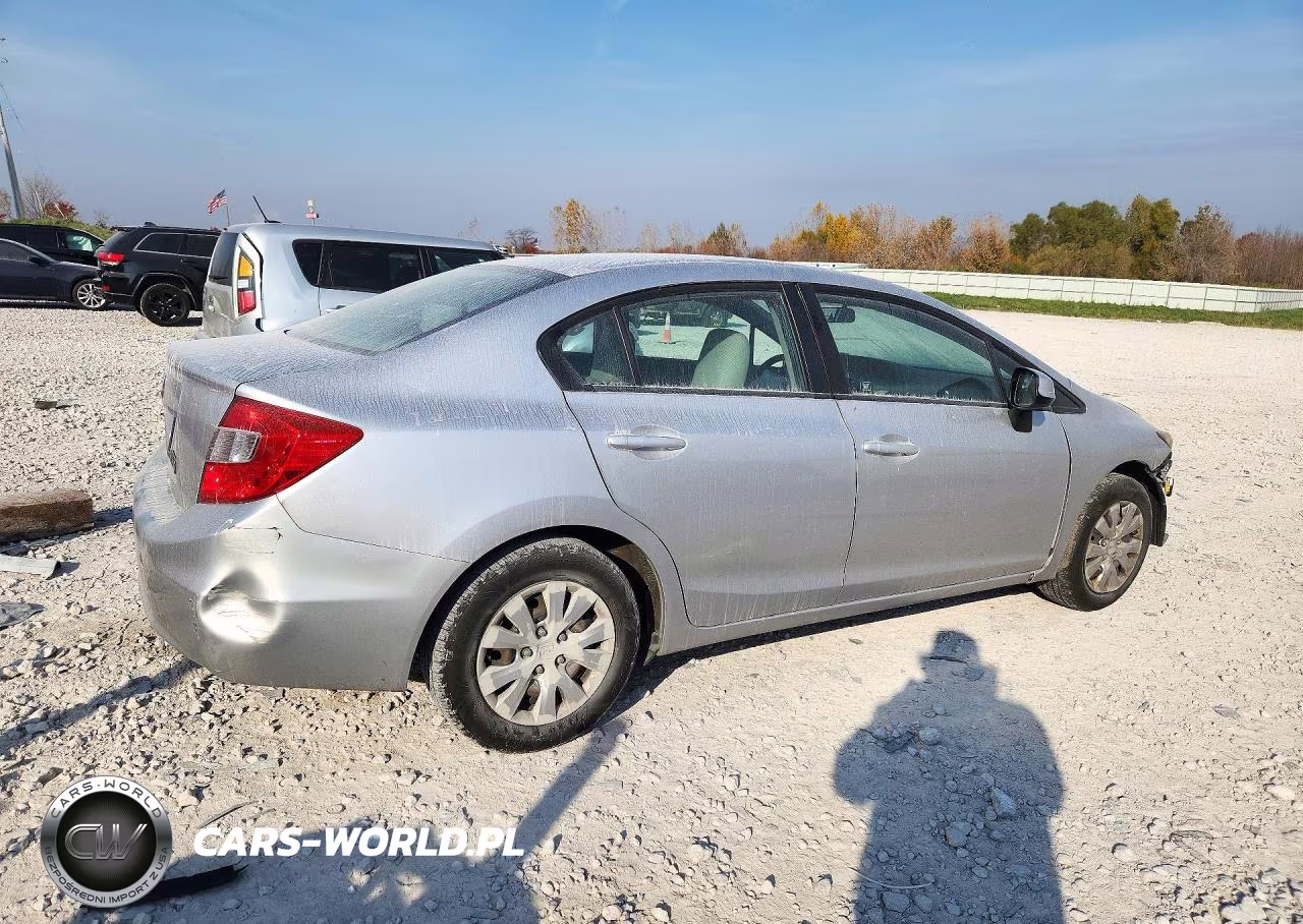 2012 Honda Civic Lx VIN:19XFB2F58CE011925 - 3