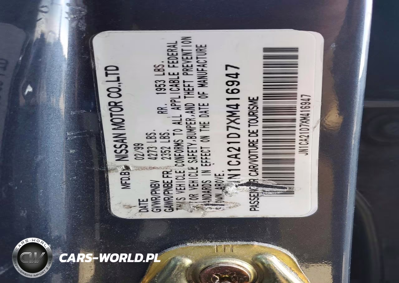 1999 Nissan Maxima Gxe VIN:JN1CA21D7XM416947 - 12