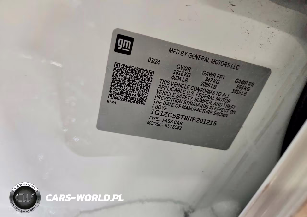 2024 Chevrolet Malibu Ls VIN:1G1ZC5ST8RF201215 - 13