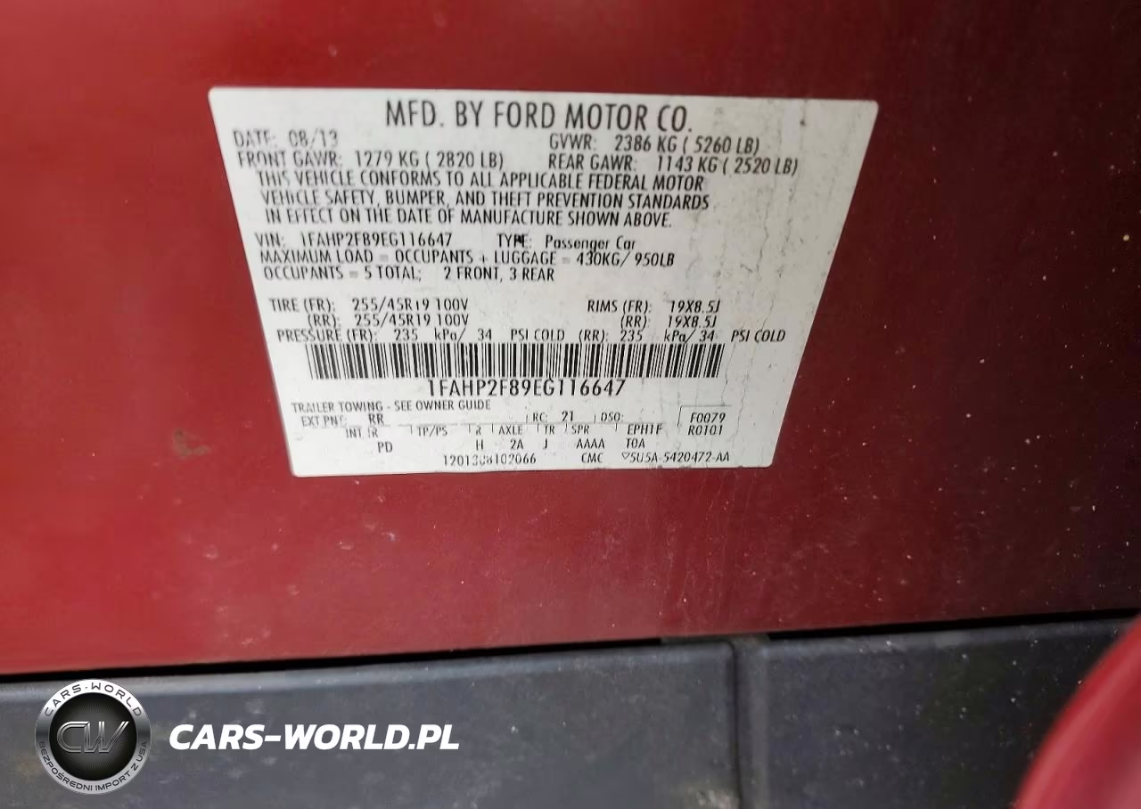 2014 Ford Taurus Limited VIN:1FAHP2F89EG116647 - 12