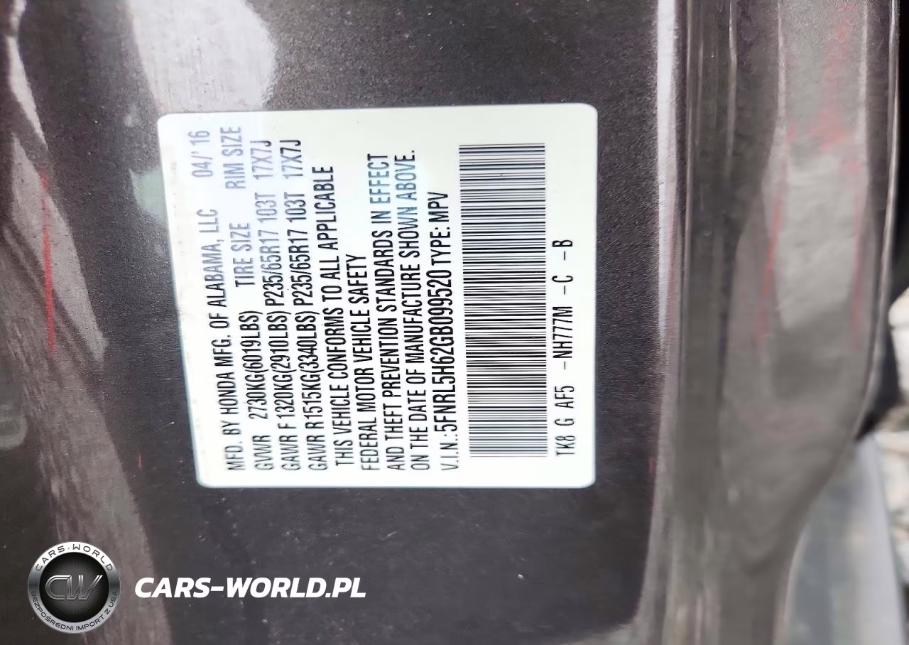 2016 Honda Odyssey Exl VIN:5FNRL5H62GB099520 - 14