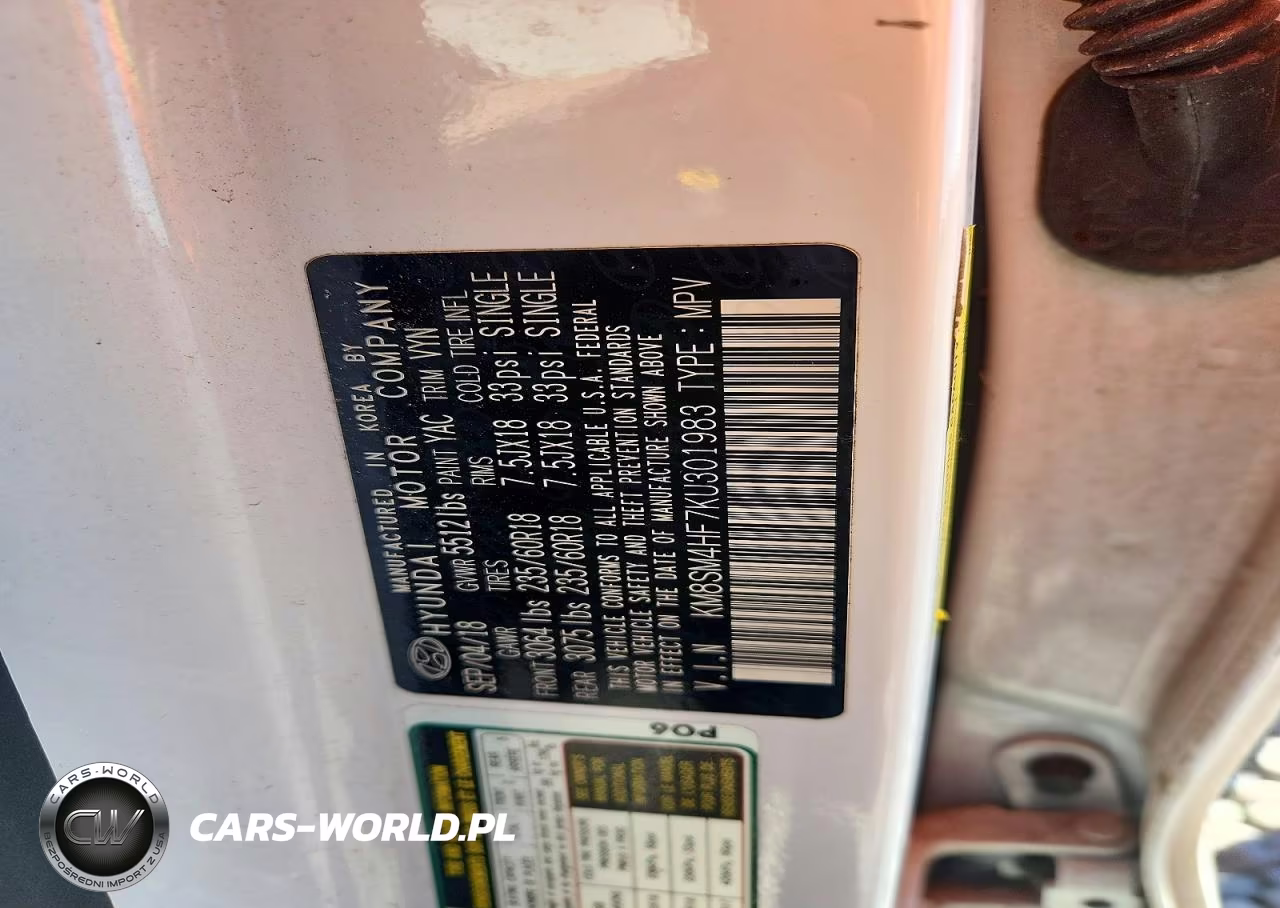 2019 Hyundai Santa Fe Xl Se VIN:KM8SM4HF7KU301983 - 13