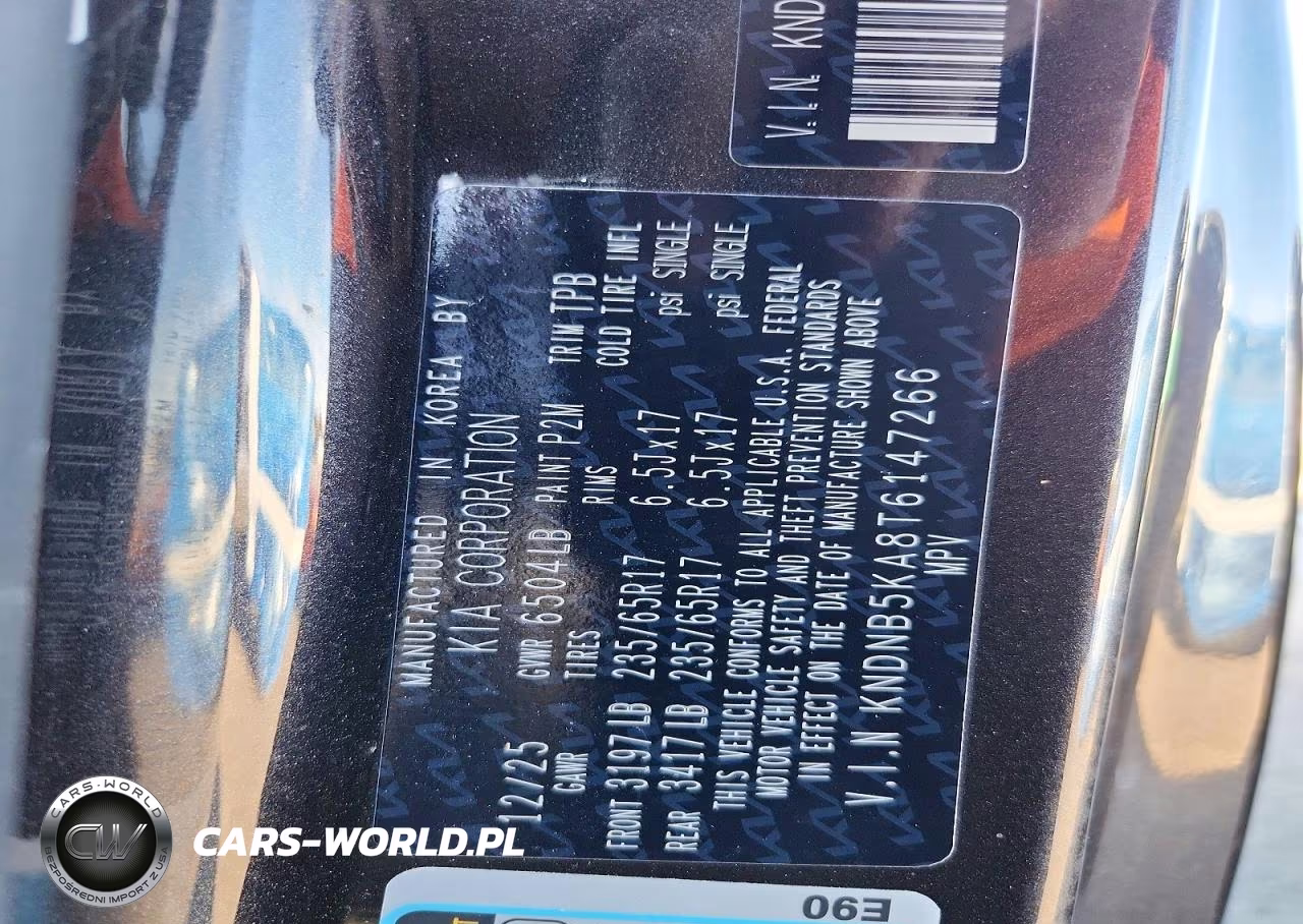 2026 Kia Carnival Lxs VIN:KNDNB5KA8T6147266 - 13