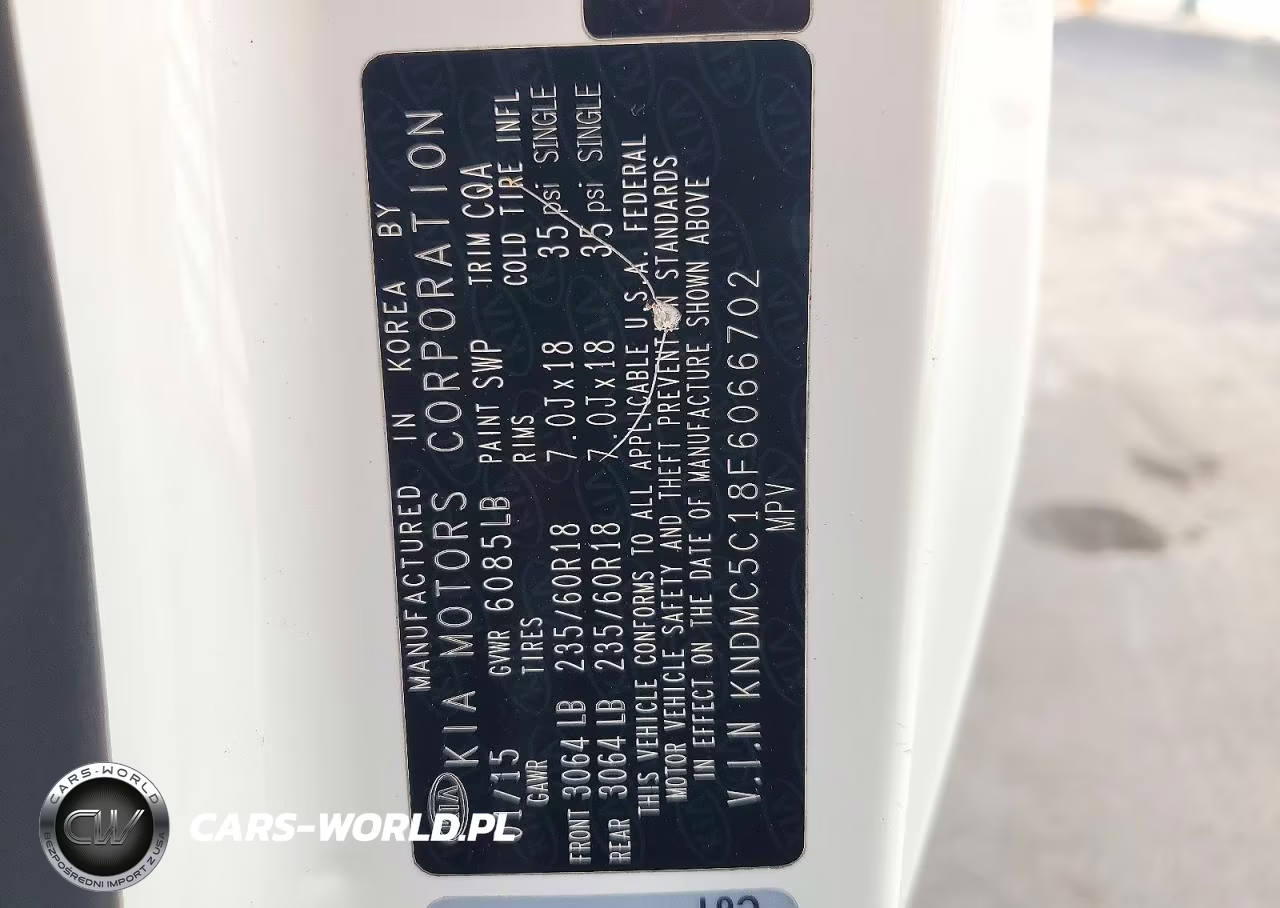 2015 Kia Sedona Sx VIN:KNDMC5C18F6066702 - 14
