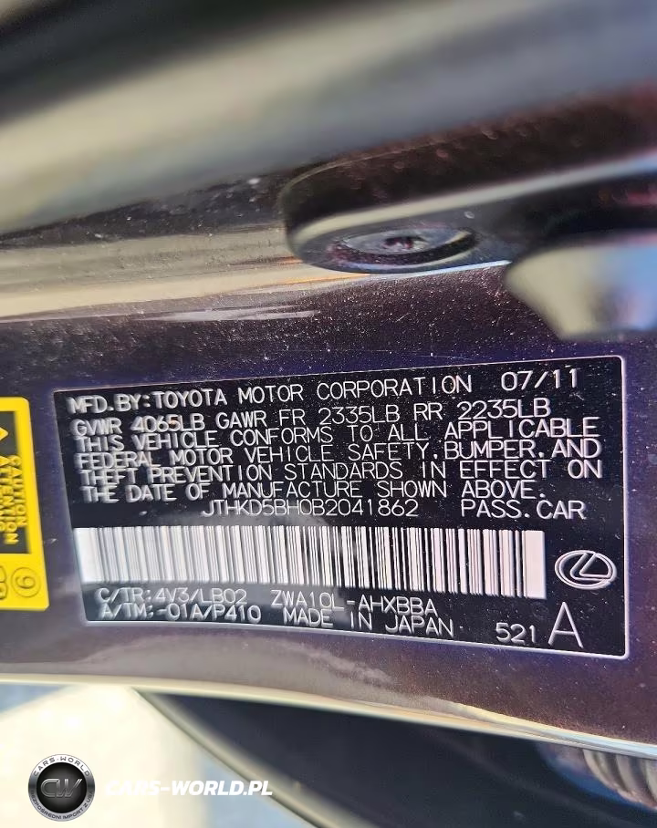 2011 Lexus Ct 200 VIN:JTHKD5BH0B2041862 - 12