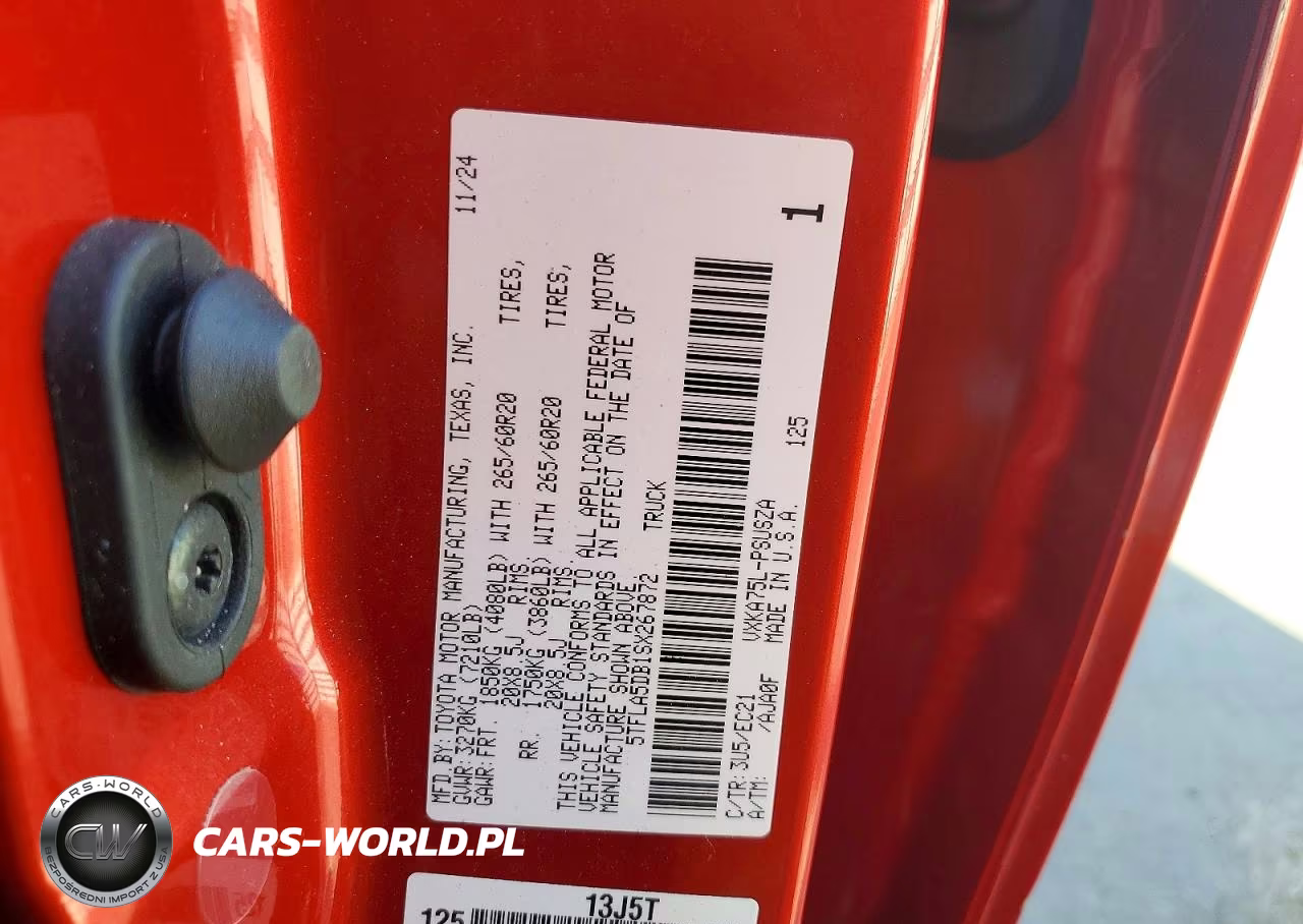 2025 Toyota Tundra Sr5 VIN:5TFLA5DB1SX267872 - 13