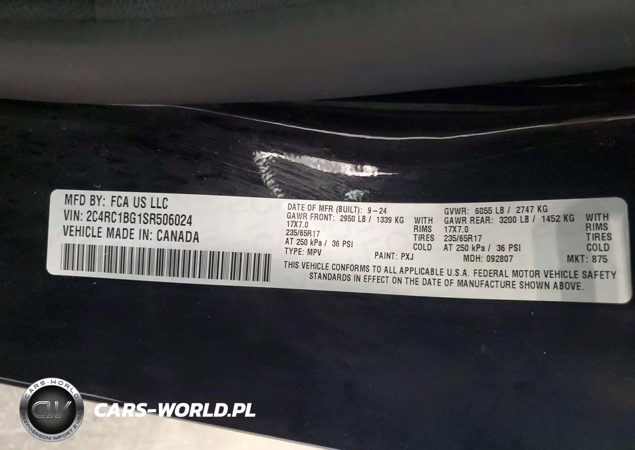 2025 Chrysler Pacifica Select VIN:2C4RC1BG1SR506024 - 13
